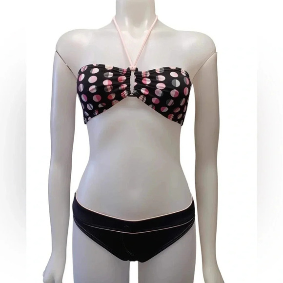 Gossip 2 Piece Black & Pink Bikini Size Small - Picture 1 of 8